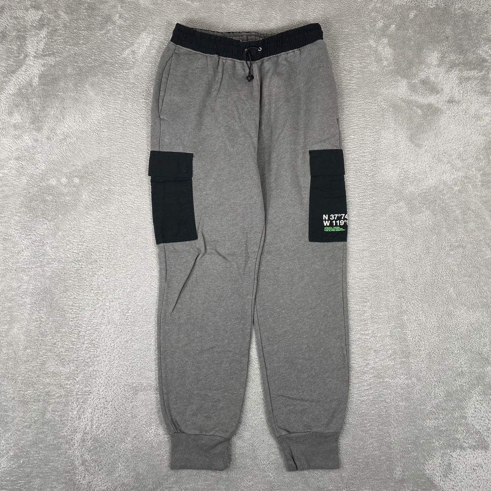 The North Face Cargo Sweatpants Mens Small Gray Coordinates Fleece Joggers